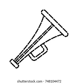 Vintage megaphone isolated