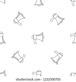 Vintage megaphone pattern seamless vector repeat geometric for any web design