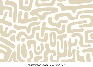 Vintage Memphis Doodle Hand Drawn Pattern in Gray and White.Vector illustration