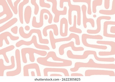 Patrón de Doodle de Antiguas Memphis en rojo y gris.Ilustración vectorial