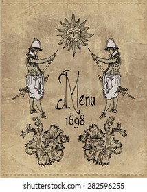 Vintage menu

