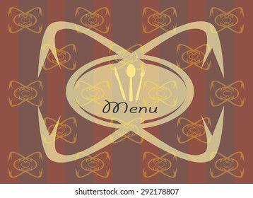 Vintage menu background