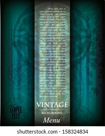 Vintage menu, celtic