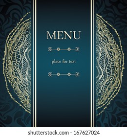Vintage menu design