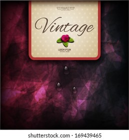Vintage menu design