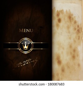 Vintage menu design