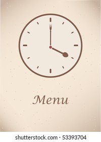 Diseño de menús vintage. Ilustración vectorial.