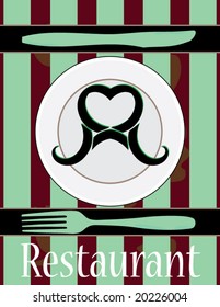 Vintage Menu Restaurant Vector Background