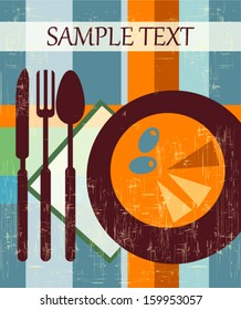Vintage menu template