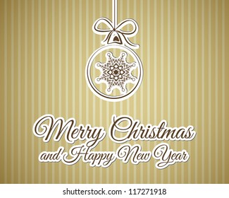 vintage merry christmas card. christmas concept.
