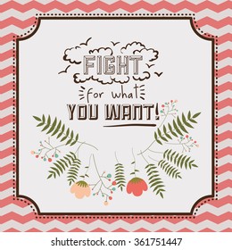 vintage message design 