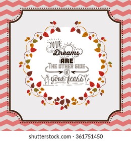vintage message design 
