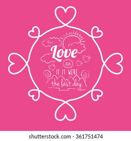 vintage message design 
