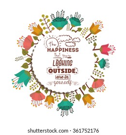 vintage message design 