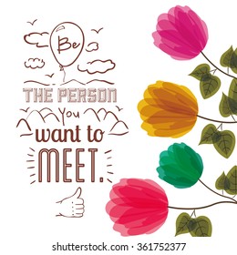 vintage message design 