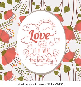 vintage message design 