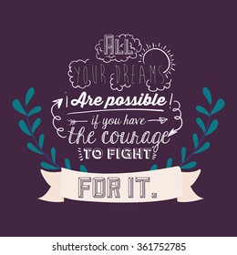 vintage message design 