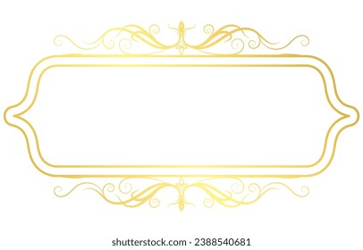 Vintage-Nachrichtenrahmen Rococo Barockfarbe