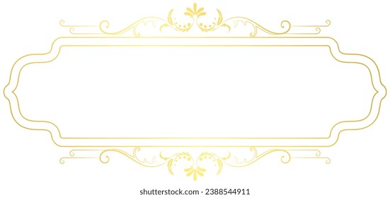 Vintage-Nachrichtenrahmen Rococo Barockfarbe