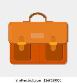 vintage messenger bag vector illustration