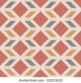 Vintage Mexican geometrical pattern - seamless vector design 