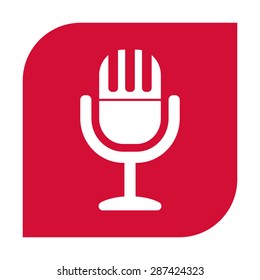 Vintage microphone icon