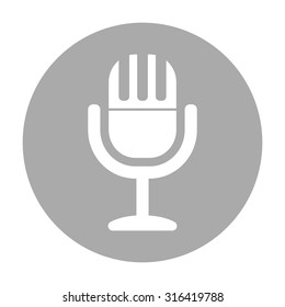 Vintage microphone icon