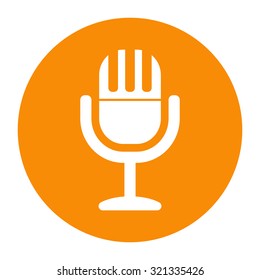 Vintage microphone icon