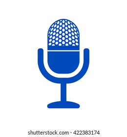 Vintage microphone icon