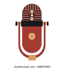 vintage microphone icon