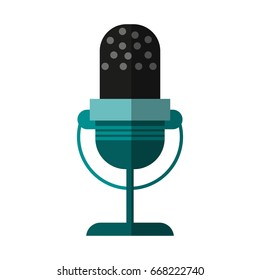 vintage microphone icon image 