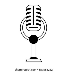 vintage microphone icon image