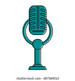 vintage microphone icon image