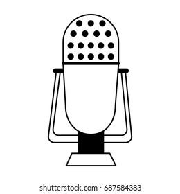 vintage microphone icon image 