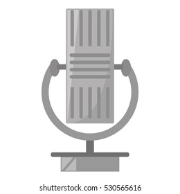 vintage microphone instrument communication vector illustration eps 10