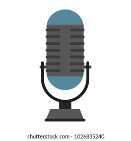 Vintage microphone isolated
