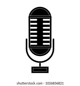 Vintage microphone isolated