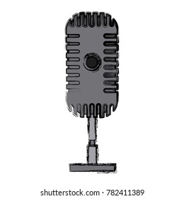 Vintage microphone isolated