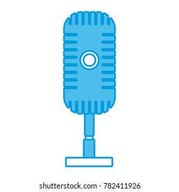 Vintage microphone isolated