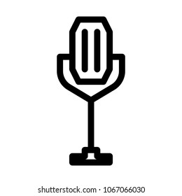 Vintage Microphone on Stand