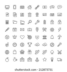 vintage minimal  icon set 