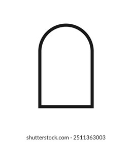 Vintage minimalist frame isolated on white background. Decorative frame. Vector