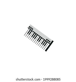 Vintage minimalistic keyboard  icon eps