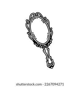 vintage mirror illustration vector concept