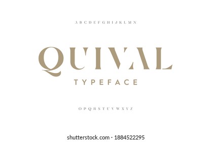 Vintage modern alphabet. Typeface design a to z ad number. Classic Fashion Designs Lettering. Vector illustration