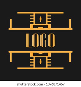 Vintage modern art deco frame design for labels, banner, logo, emblem, apparel, t-shirts, sticker, packaging of luxury products and other design objects