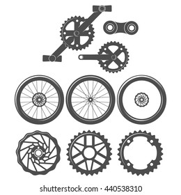 Vintage and modern bicycle  logo, badge, label and design elements
