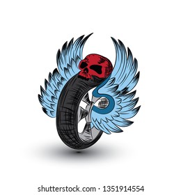 Vintage and modern bike logo badge and label. Cycle wheel isolated vector. Old style bicycle shop and club logotype.