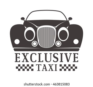 Vintage and modern taxi logos taxi label, taxi badge and design elements