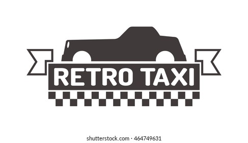 Vintage and modern taxi logos taxi label, taxi badge and design elements